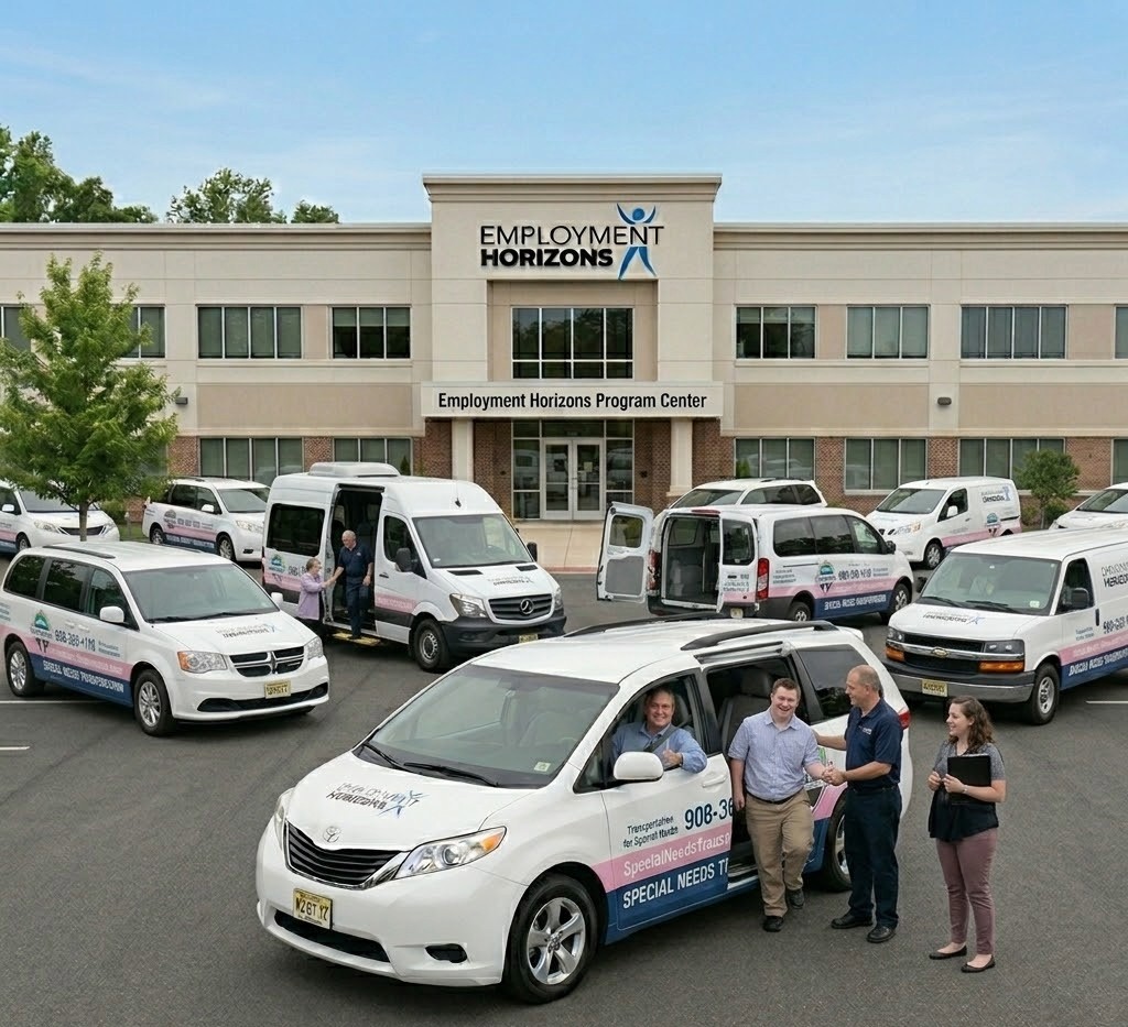 Real Life Choices Transit fleet and team